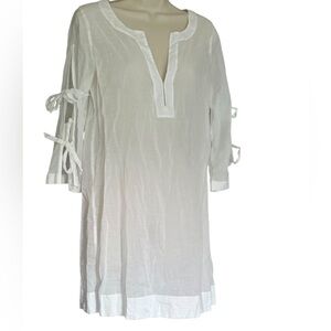 J. Crew White Sheer Swimsuit Coverup